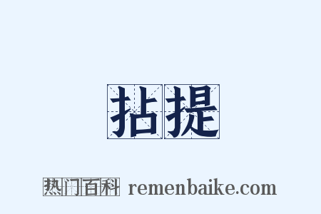 拈提是什么意思的图片